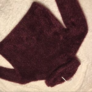Burgundy turtle neck